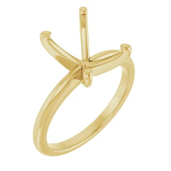 CUSTOM ORDER 3.06 ct Emerald Cut Diamond Solitaire 14K Yellow Gold Engagement Ring