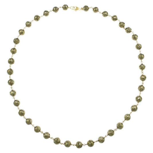 14k Pyrite Necklace 17"