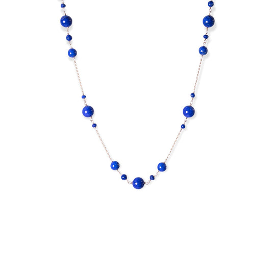 14k Gold Farley Lapis Necklace 18"