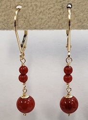 14k Gold Avani Coral Earrings