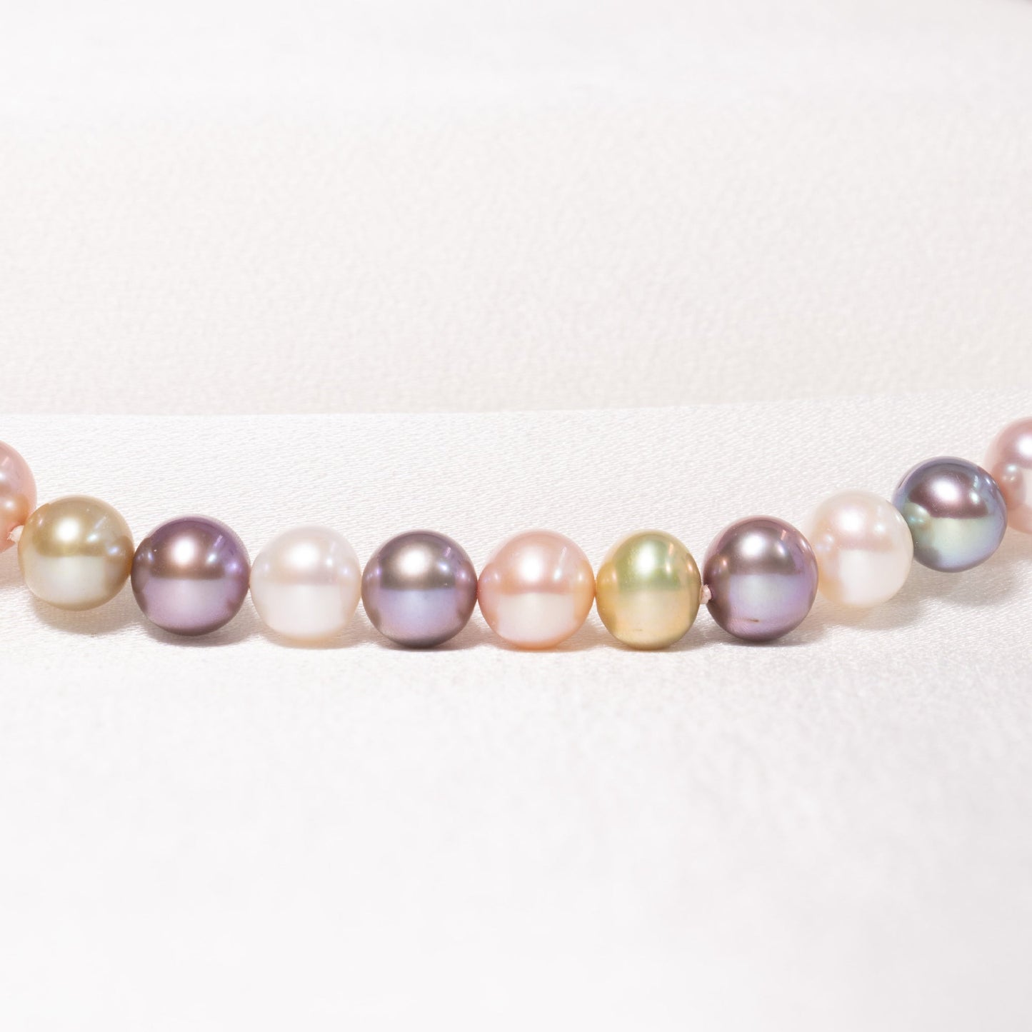 14k Multi Pastel Color Freshwater Pearl Necklace 17/18"