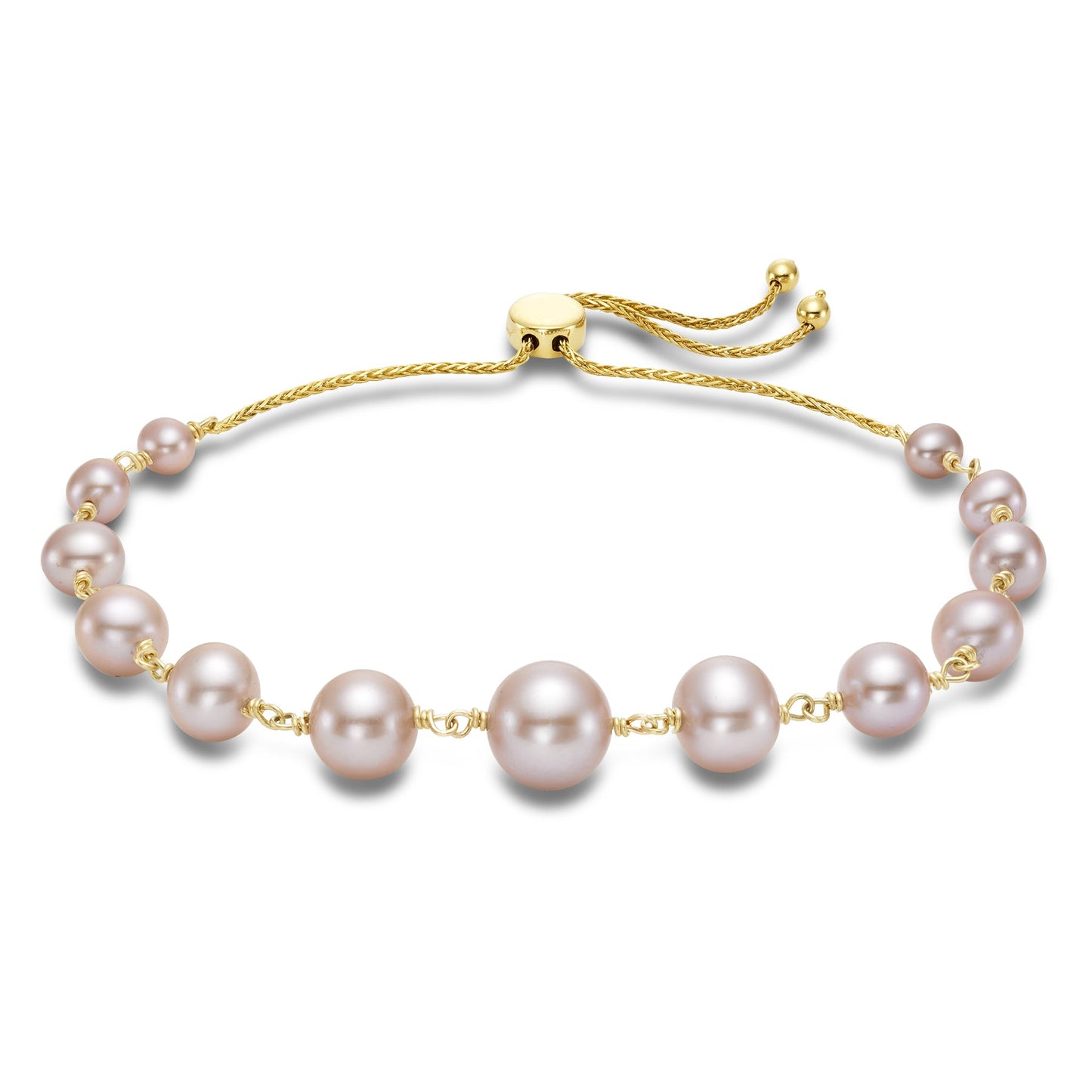 14K Naturl Pink Freshwater Pearl With 14K Wire Adjustable