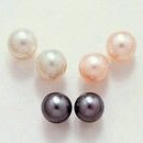 14k Classic White, Pink or Freshwater Pearl Post Stud Earrings Set of 3  5.5-6MM