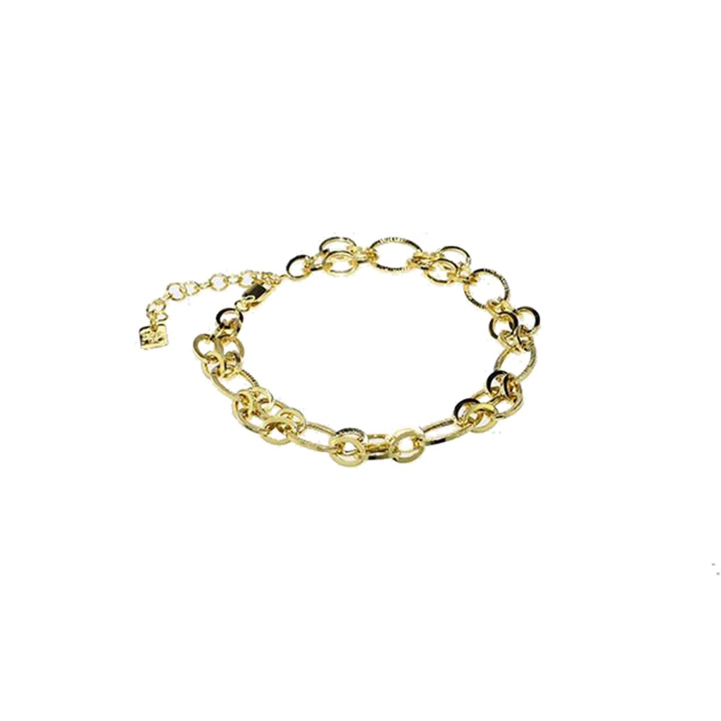 14k Fancy Links Bracelet 9"