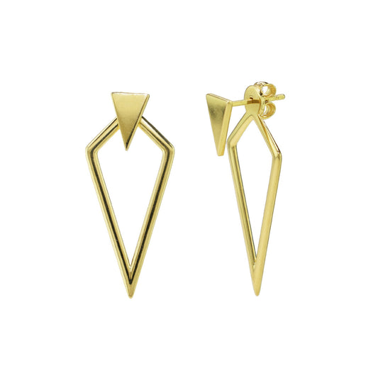 Séchic 14k Gold Hollow Kite Ear Jackets