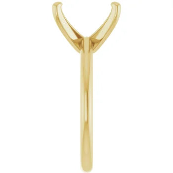 CUSTOM ORDER 3.06 ct Emerald Cut Diamond Solitaire 14K Yellow Gold Engagement Ring