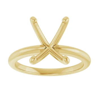 CUSTOM ORDER 3.06 ct Emerald Cut Diamond Solitaire 14K Yellow Gold Engagement Ring