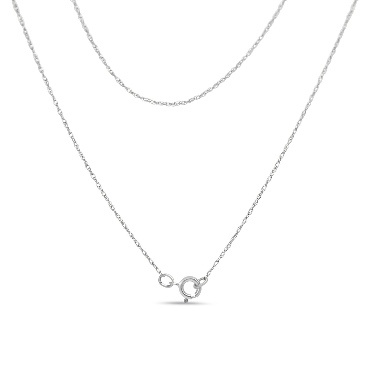 1/4 cttw Diamond Lock Pendant on a Paperclip Chain in Sterling Silver